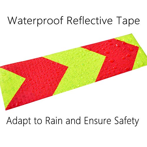 3 Rolls Reflective Tape, 2.5cm X 3m Waterproof Reflective Tape Adhesive Warning Night Reflector Strips High Visibility Stickers High Intensity For Outdoor Vehicles Safety Reminder Yellow White Red
