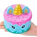R.HORSE Jumbo Squishy Kawaii Cute Unicorn Mousse Cream Scented Squishies Slow Rising Kids Toys Doll Stress Relief Toy Hop Props, Decorative Props Large (Narwhal Cake)