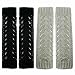 kilofly Fingerless Gloves Arm Warmers Value Pack [Set of 2 Pairs] - Grey, Black