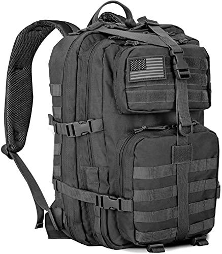 black tactical backpack