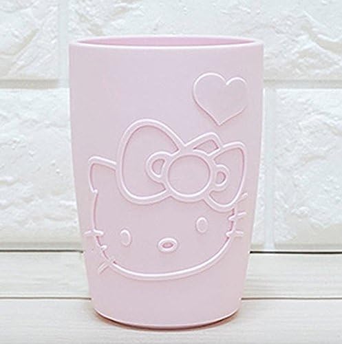 Hello Kitty Mouth Bathroom Tumbler Cup for Mouthwash Rinsing Pink 320 ml