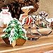 Christmas Stainless Steel 3D Cookie Cutters Set Cookies Molds – 8 piece- Christmas tree, Santa Claus, Sika deer, Skiing.
