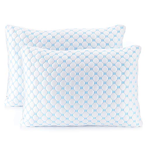 Clara Clark Cooling Pillows for Sleeping Memory Foam Pillows Luxury Gel Pillow with