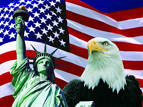 Statue of Liberty American Eagle 3D Lenticular Poster - 12x16