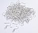 I-MART Silver Plated Ball & Coil Earring Hooks/Findings/Wires, Fish Hook Earrings/Hoops/Ear Wire for DIY Jewelry Making (Pack of 400 - Silver)