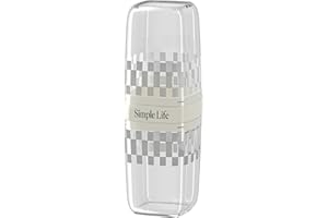 ZZFENGKR Travel Toothbrush Cup, Toothbrush Holder with Cover, Portable Travel Toothbrush Holder, Toothbrush Case and Carrier for Bathroom School Business Trip (White)