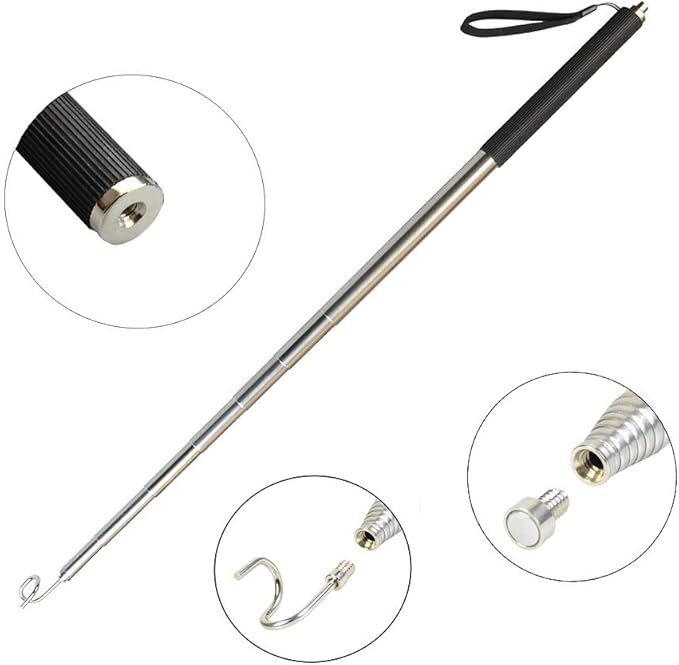 Wire Fish Pulling and Telescoping PickUp Tool Retrieval Tool