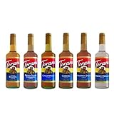 Torani Syrups Assorted Winter Flavors, 750-ML (Pack of 6)