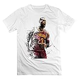 Seven Wolf Cleveland Cavaliers King LeBron James Jersey Men's White T-shirt