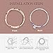 EZCO Bezel Ring Compatible with Samsung Galaxy Watch 42mm / Galaxy Sport, Stainless Steel Bezel Styling Loop Adhesive Cover Protector Anti Scratch for Galaxy Watch 42mm SM-R800
