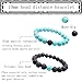 BEDERO Men's Bead Distance Bracelet, Volcano Lava Turquoise Couples Lover Relationship Bracelets
