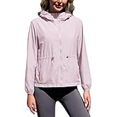 MODERN BUBBLE Women's Waterproof Reversible Rain Jacket Lightweight Hooded Windbreaker with Pockets Outdoor Portable Raincoat