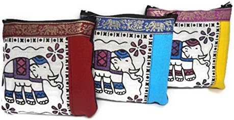Gift Bundle of 3 NEW HANDY HOBO HIPPIE STYLE FABRIC BAG BEAUTY ELEPHANT PATTERN PURSUE MONEY FROM THAILAND