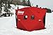 Eskimo 24105 Quickfish 5i Insulated Pop-Up Portable Hub-Style Ice Fishing Shelter, 4 Person, Extra Tall 84 Inches Tall, red
