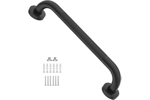 16 Inch Anti Slip Shower Grab Bar Oil Rubbed Black, Munzong Bathroom Grab Bar, Knurled Bathroom Balance Bar,Safety Hand Rail Support Handicap Elderly Injury Senior Assist Bath Handle