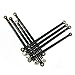 LAFEINA 8 PCS Aluminum Alloy Upgrade Link Rod for 1/10 RC Crawler Car Axial Scx10 313MM Wheelbase Upgrades(Black)