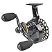 Fiblink Inline Ice Fishing Reel Right / Left Handed Raft Wheel, Right Handed - Gold