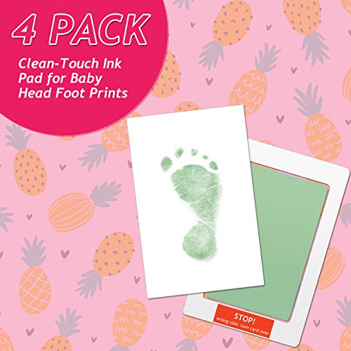 Clean Touch Ink Pad Newborn Baby Handprint and Footprint Pet Paw Print