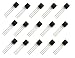 XLX 250pcs 3 Pins NPN 75V 600mA T0-92 Power Transistor