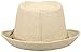 Women and Men Straw Fedora Sun Hat - Outdoor Cap w/Band, Beige LXL