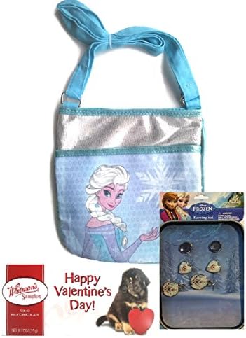 Frozen Elsa Handbag, Earrings, Whitman's Chocolate Valentines Day Gift Set