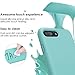 Compatible with iPhone 8 Plus Case/iPhone 7 Plus Case,JASBON Liquid Silicone Case with Free Screen Protector Gel Rubber Shockproof Cover Full Protective Case for iPhone 8 Plus/iPhone 7 Plus-Light blue