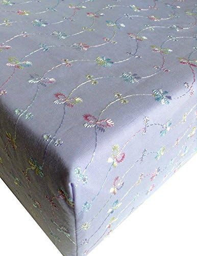 Baby Changing Pad Cover in Lilac Cotton Eyelet Lace Nursery Baby Bedding in light purple Embroidered Lace