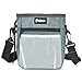 Petacc Dog Treat Bags Dog Treat Pouch Hands Free Travel Organizer Bag for Dog with Waist Clip,Drawstring and Built-In Poop Bag Dispenser - Grey