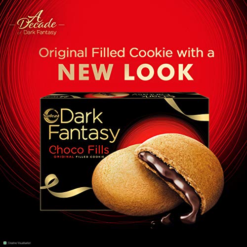 Sunfeast-Dark-Fantasy-Choco-Fills-600-g Sunfeast Dark Fantasy Choco Fills, 600g, Original Filled Cookies with Choco Crème