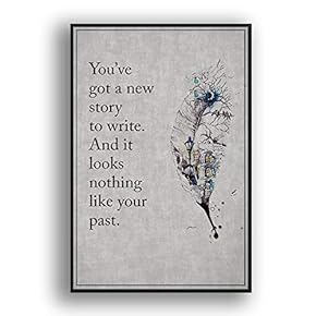 Framed Canvas Wall Art for Living Room, Bedroom Beautiful Quotes Canvas Prints for Modern Home Decoration Ready to Hang - 16"x24" inches