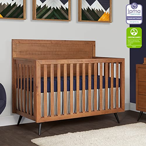 Evolur Stilnovo Mid Century 4in1 Convertible Crib in Sugarcane
