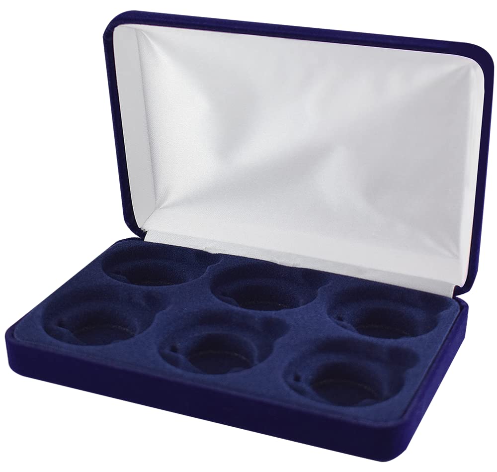 Guardhouse Blue Velvet Coin Display/Gift Box for