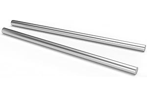 MewuDecor 8mm x 250mm 304 Stainless Steel Round Rod, Metal Solid Shaft Rods for Industry, Metal Working Hobbies and DIY Craft, 2 PCS