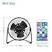 OPOLAR 5-Inch USB Desk Fan, Portable Mini Personal Fan with Two Speed-Settings, Super Quiet, Metal Design, 360° Up and Down, Perfect for Home, Office
