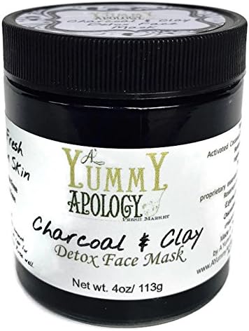 Charcoal and Clay Detox Mask To Remove Blackheads and Get Rid of Acne Fast - Best Oily, Tzone, Blackhead Killer Mask and Pores Minimizer