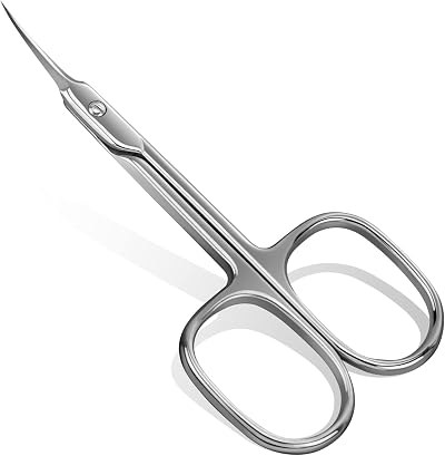 CGBE Cuticle Scissors Curved Point Stainless Steel Extra Fine 0.1cm Blade