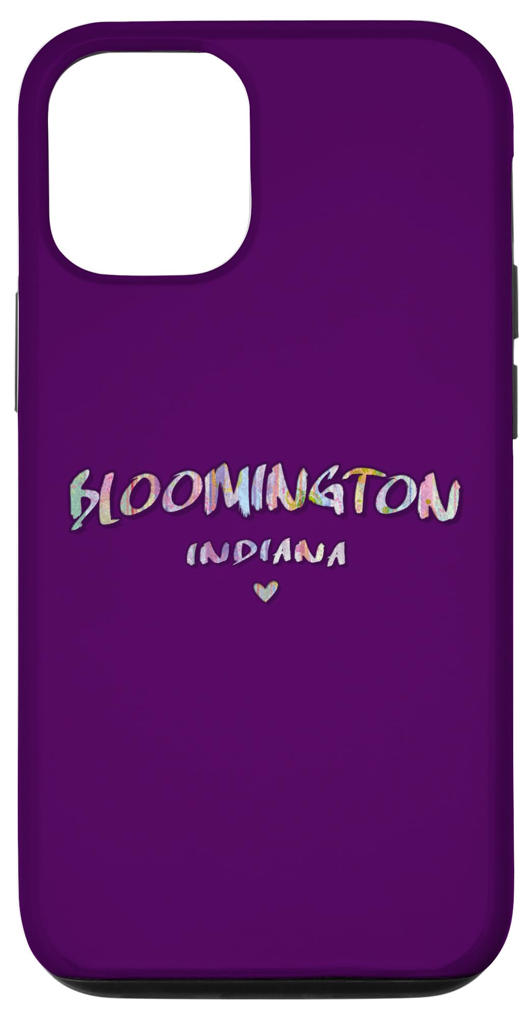 iPhone 14 Bloomington Indiana - Bloomington IN Watercolor Logo Case