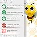 Beeswax Wraps - Set of 5 Resuable Bees Wax Food Wraps, Zero Waste Sustainable Storage for Sandwich, Cheese, Fruit, Bread, Snacks | Eco Friendly Alternative to Plastic Bags, Cling Wrap