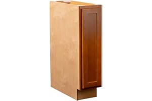 QUICKLOCK CABINETS Quicklock RTA (Ready-to-Assemble) | Base Kitchen Cabinets - Shaker Style | Made in America (Provincial Stain, 9" Wx34.5 Hx24 D Base)