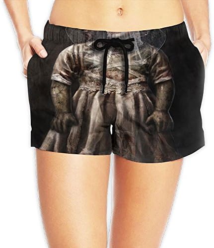 Whoshya Women's The Horrible Bloody Baby Bride From Hell Sexy Hot Pants Board Beach Swim Trunks Shorts