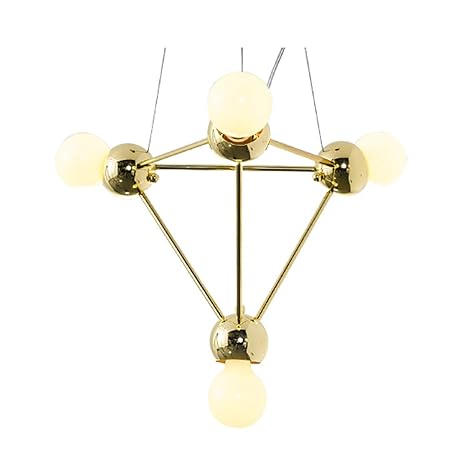 4 Lights Modern Sputnik Chandelier Lighting Gold Ceiling Light