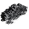 Gracefulvara-100Pcs-6-in-1-Cylinder-Shaped-Float-Stop-Fishing-Stopper-Bobber-SinkerS