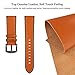 SWEES Leather Band Compatible with Apple Watch Bands 46mm 45mm 44mm 42mm (Series 1/2/3) Men Women, Vintage Genuine Leather Replacement Wristband for iWatch Series 10 9 8 7 6 5 4 3 2 1 SE Brown