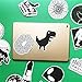 Stickers for Water Bottles Big 50-Pack Cute Cartoon Aesthetic Trendy Stickers for Teens,Girls,Kids Perfect for Waterbottle Laptop Phone Travel Extra Durable 100% Vinyl (Black & White)