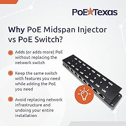 PoE Texas 8 Port PoE Injector - 10/100 Passive