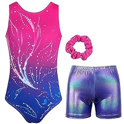 MODAFANS Leotards for Girls Gymnastics with Shorts