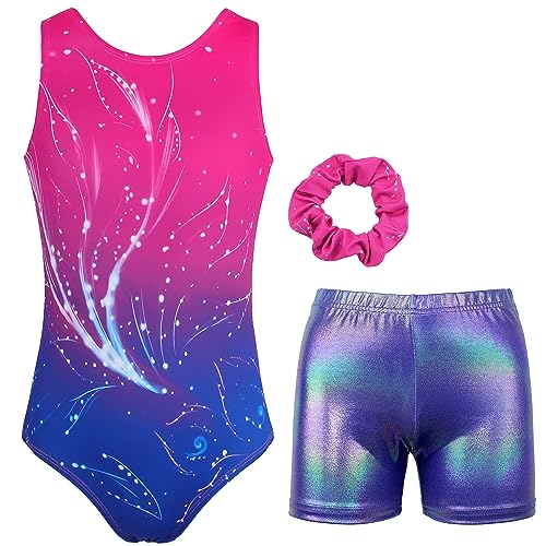 MODAFANS Leotards for Girls Gymnastics with Shorts