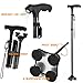 BigAlex Folding Walking Cane with LED Light,Adjustable Walking Stick with Carrying Bag for Men/Woman