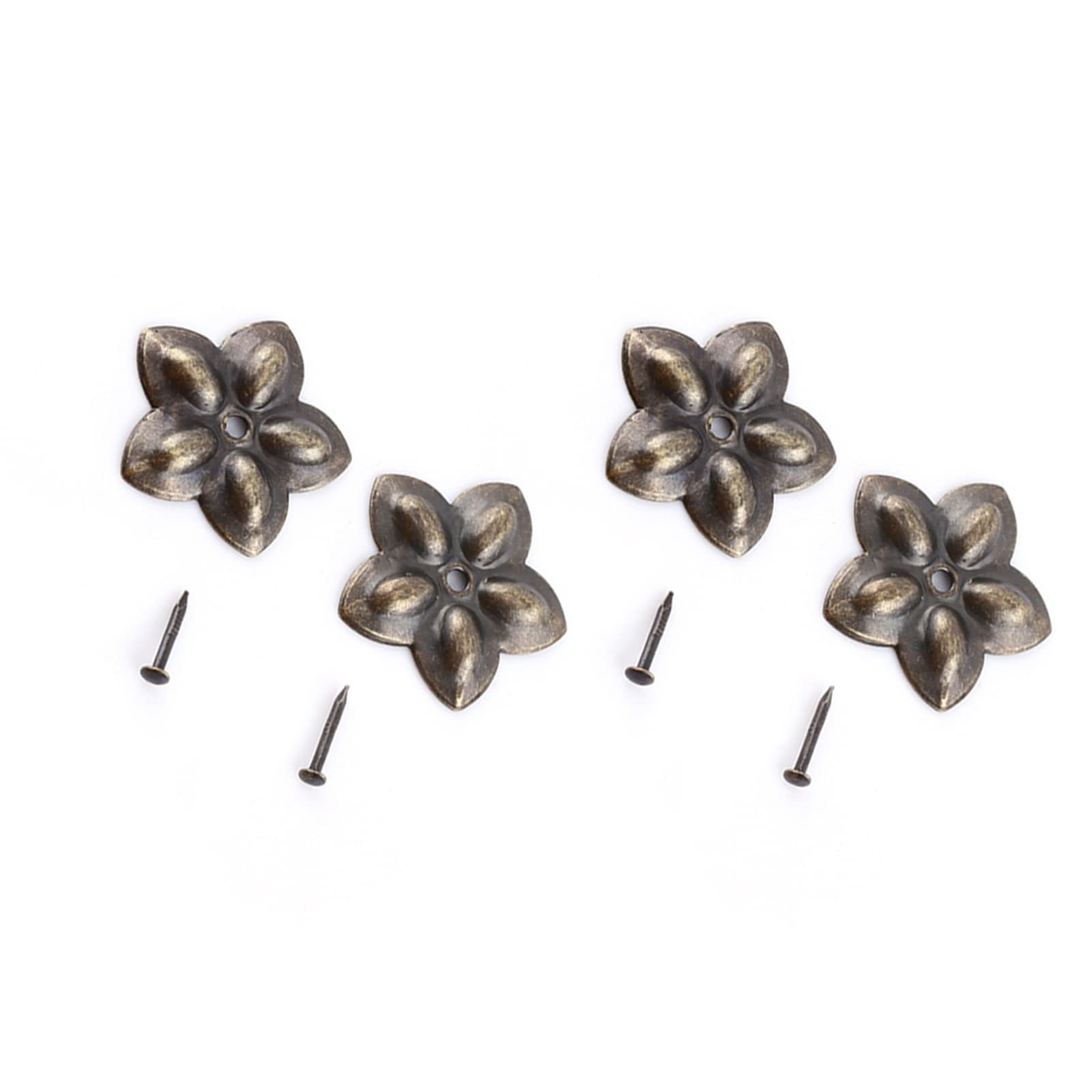 Hilitand 100pcs Upholstery Tacks Upholstery Nail Stud Strips Furniture Nails Pins Sofa Rivet Upholstery Pins Craft Thumbtack Tack Antique Brass Small Upholstery Tacks For Doll Furniture (23mm)