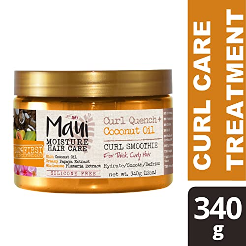 Maui Moisture Curl Quench + Coconut Oil Hydrating Curl Smoothie, Creamy